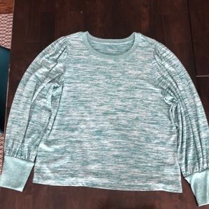 a.n.a. Cute turquoise long sleeve shirt!